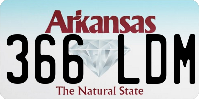 AR license plate 366LDM