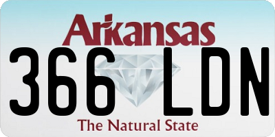AR license plate 366LDN