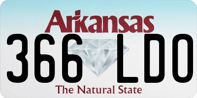 AR license plate 366LDO