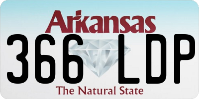 AR license plate 366LDP