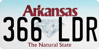 AR license plate 366LDR