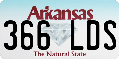 AR license plate 366LDS