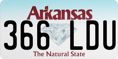 AR license plate 366LDU