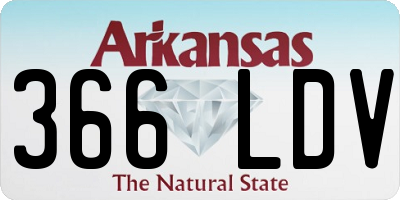 AR license plate 366LDV