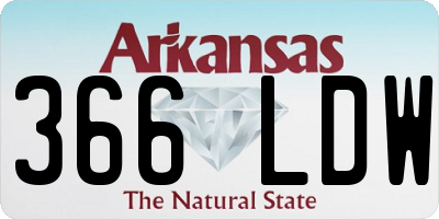 AR license plate 366LDW