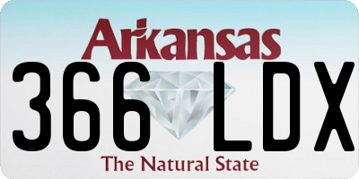 AR license plate 366LDX