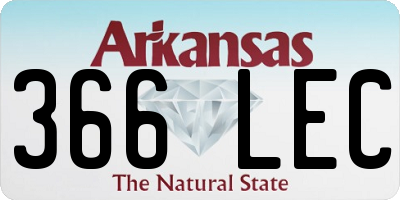 AR license plate 366LEC