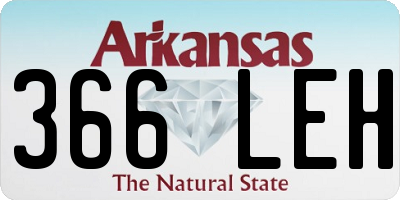 AR license plate 366LEH