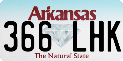AR license plate 366LHK