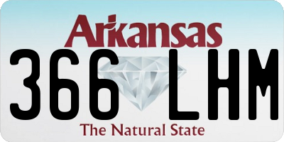 AR license plate 366LHM