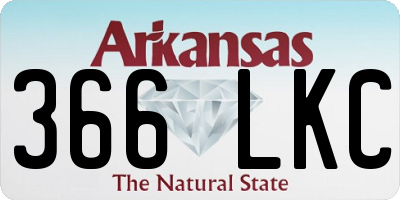 AR license plate 366LKC