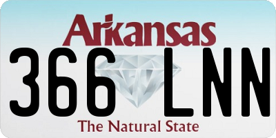 AR license plate 366LNN