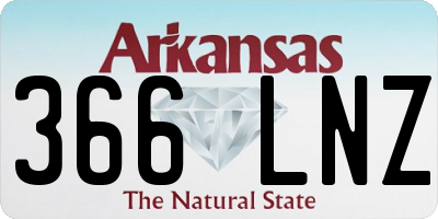 AR license plate 366LNZ