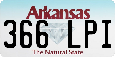 AR license plate 366LPI