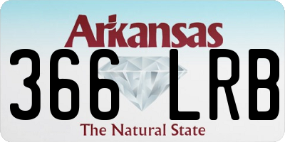 AR license plate 366LRB