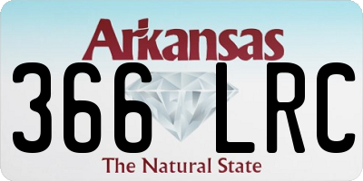 AR license plate 366LRC