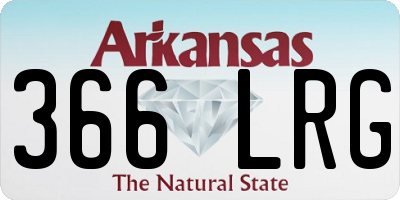 AR license plate 366LRG