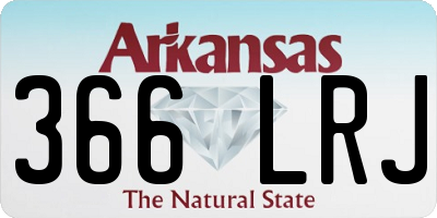 AR license plate 366LRJ