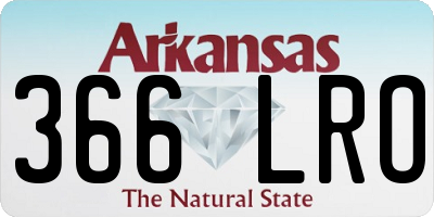 AR license plate 366LRO