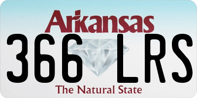 AR license plate 366LRS