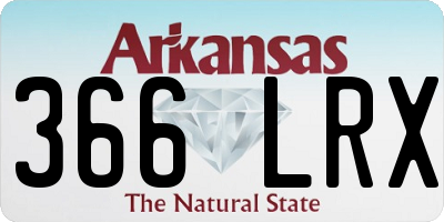 AR license plate 366LRX