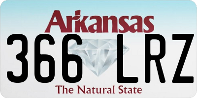 AR license plate 366LRZ