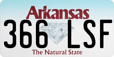 AR license plate 366LSF