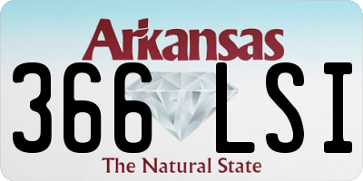 AR license plate 366LSI