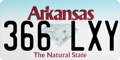AR license plate 366LXY
