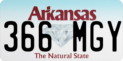 AR license plate 366MGY