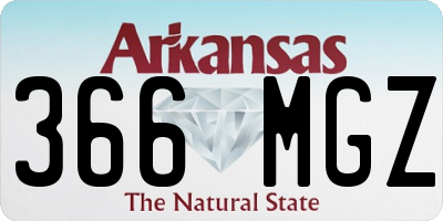 AR license plate 366MGZ