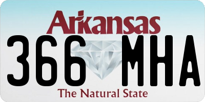 AR license plate 366MHA