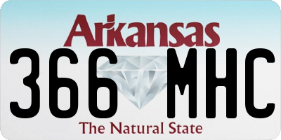 AR license plate 366MHC