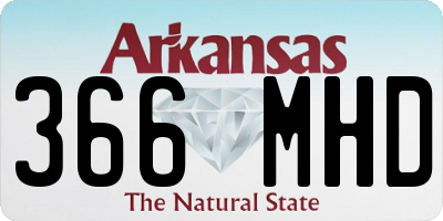 AR license plate 366MHD