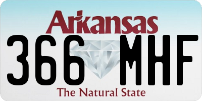 AR license plate 366MHF