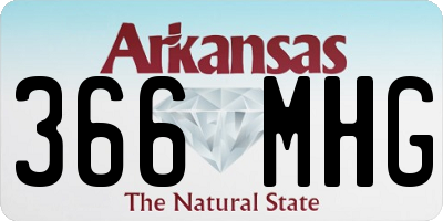 AR license plate 366MHG