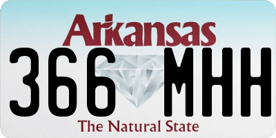 AR license plate 366MHH