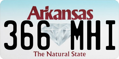 AR license plate 366MHI