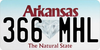 AR license plate 366MHL
