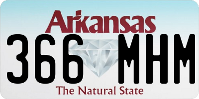 AR license plate 366MHM