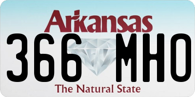 AR license plate 366MHO