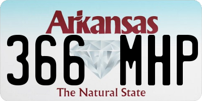 AR license plate 366MHP