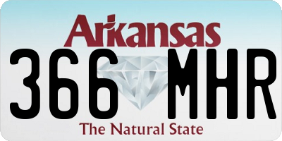 AR license plate 366MHR