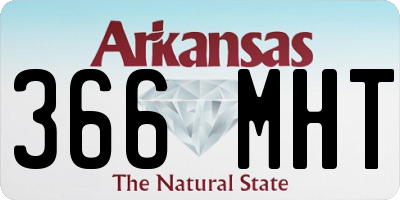 AR license plate 366MHT