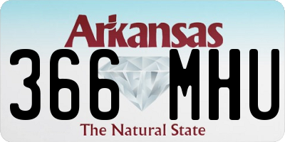 AR license plate 366MHU