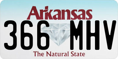 AR license plate 366MHV