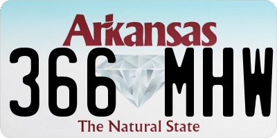 AR license plate 366MHW