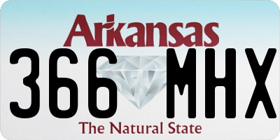 AR license plate 366MHX