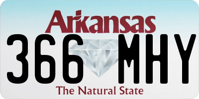 AR license plate 366MHY