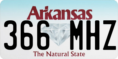 AR license plate 366MHZ